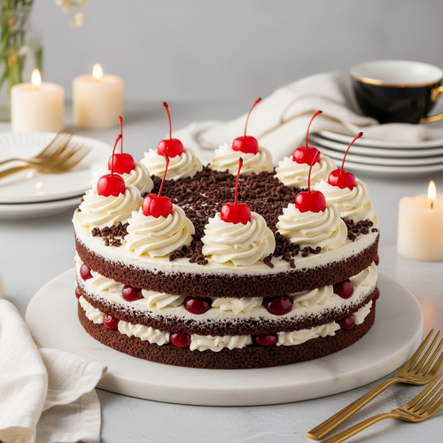 Whipped Patisserie Black Forest Cream Cake - Image 4