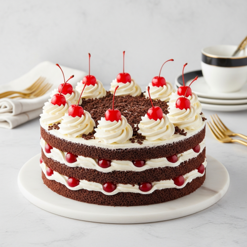 Whipped Patisserie Black Forest Cream Cake - Image 2