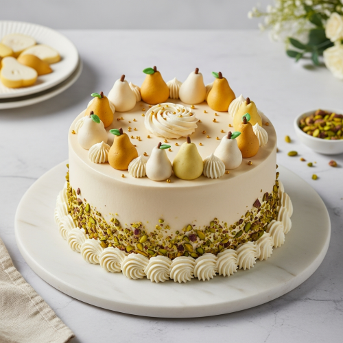 Homestyle Butterscotch Torte Cake with Semi Fondant - Image 2