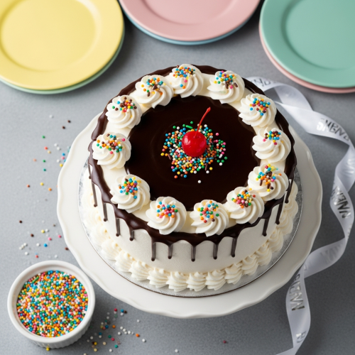 Tempting Creamy Black Forest Round Cake - Image 3