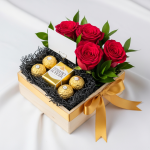 Majestic Ruby Rose Square Bouquet