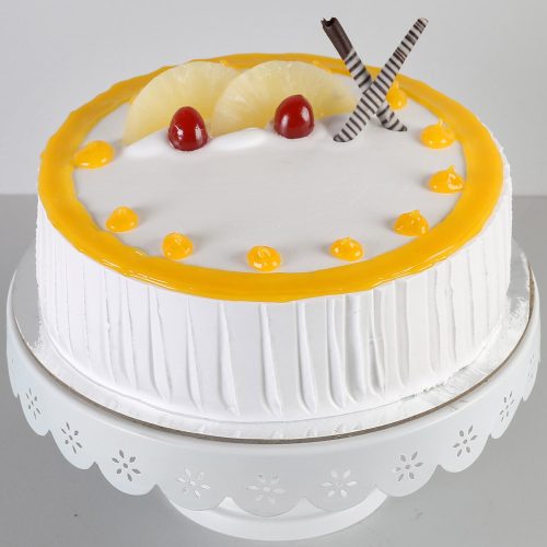 Irresistible Round Pineapple Cream Cake - Image 3