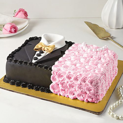 Continental Truffle Cake with Fondant - Image 3