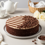 Exquisite Round Black Forest Cream Cake featured
