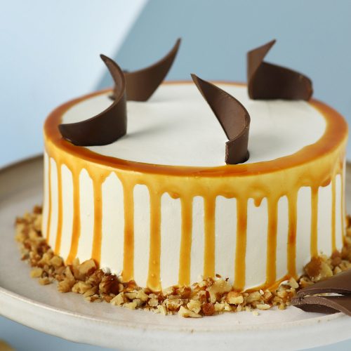 The Round Caramel Walnut Cream Cake - Image 3
