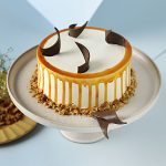 The Round Caramel Walnut Cream Cake