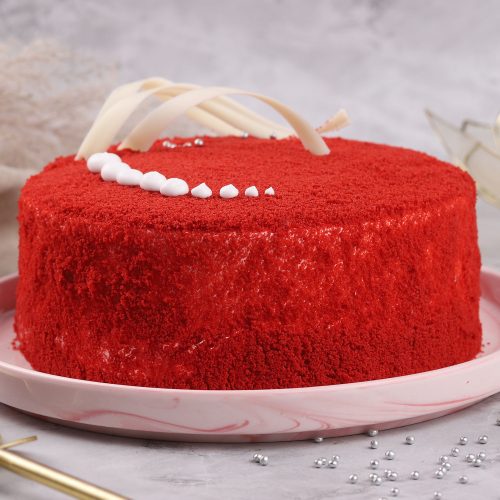 Heavenly Homestyle Red Velvet Cream Cake - Image 2