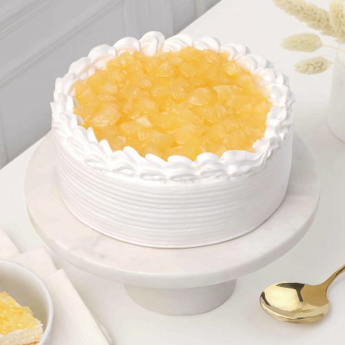 Continental Festive Pineapple Cream Cake - Image 2