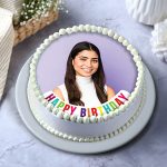 Pineapple Photo Round Cake