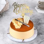 Butterscotch Photo Birthday Cake