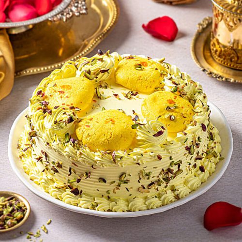 Divine Rasmalai Butterscotch Torte Cake