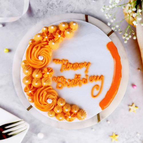 Gathering Butterscotch Round Cake - Image 3