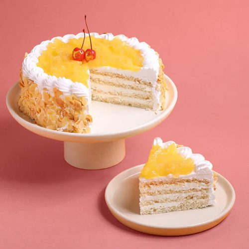 Golden Almond Pineapple Cake