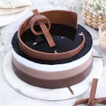 Indulgent Festive Chocolate Trio Cake
