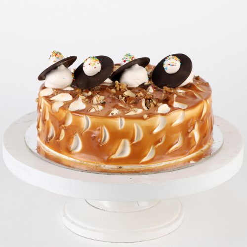 Splendid Walnut Caramel Round Cake - Image 2