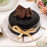 Iced Chocolate Truffle Round Cake