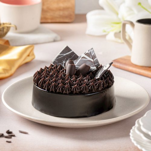 Imprinted Brownie Circle Cake - Image 3