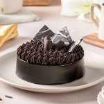 Imprinted Brownie Circle Cake