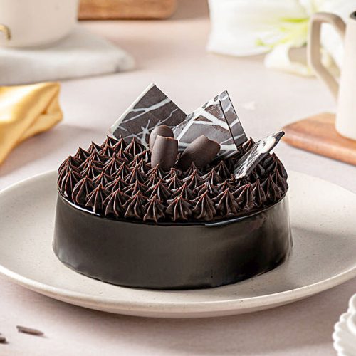 Imprinted Brownie Circle Cake