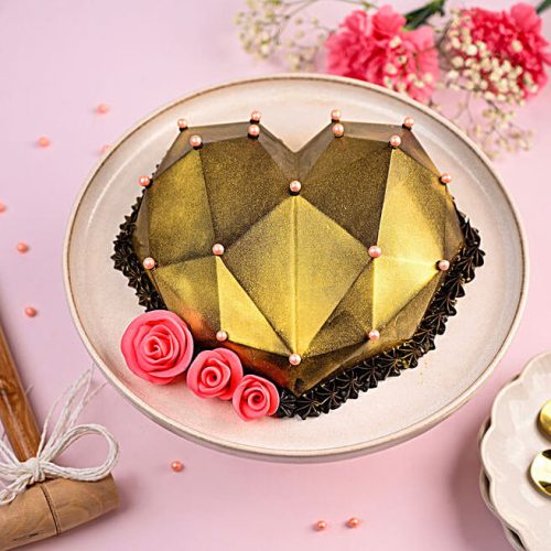 Gems Filled Truffle Pinata Cake