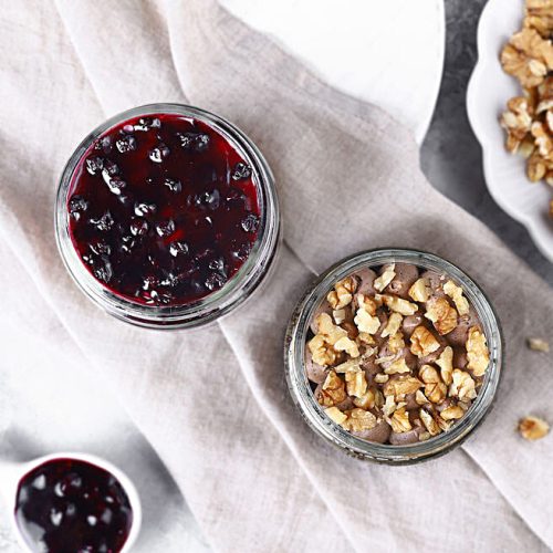 Walnut Blueberry Square Jars Cake - Image 3