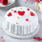 Red Romance Semi Fondant Cake
