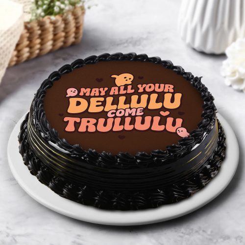 Elegant Truffle Round Cake - Image 2