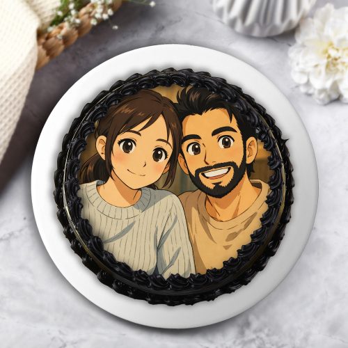 Truffle Photo Round Cake - Image 3