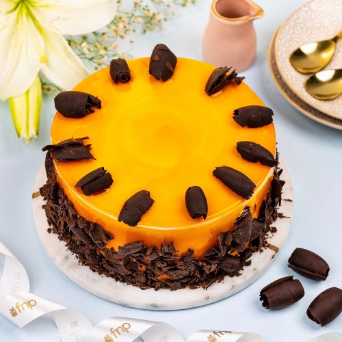 Tropical Mango Round Cake - Image 2