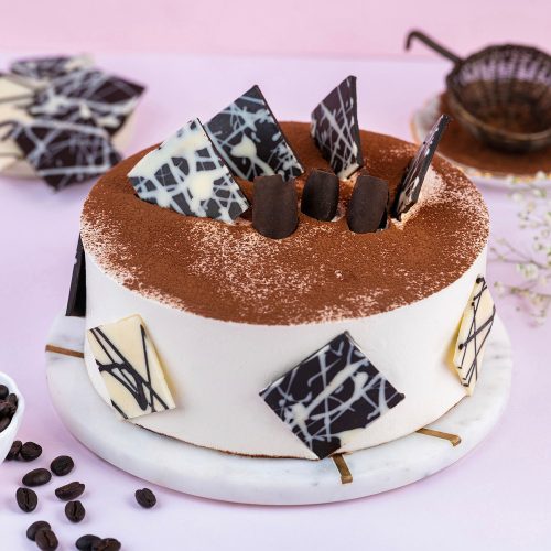 Round Tiramisu Cream Cake - Image 2