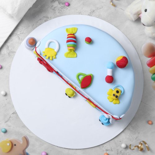 Squared Cocoa Fondant Cake - Image 3