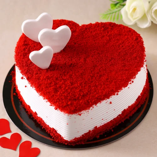 Adoring Heart Red Velvet Semi Fondant - Image 2