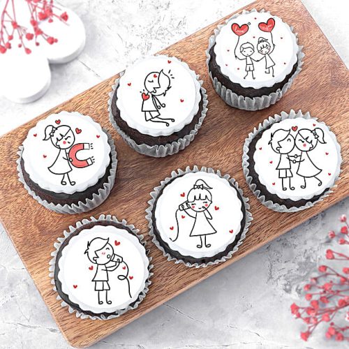 Photo Square Cream Cupcakes - Image 3