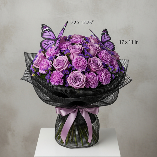 Whimsical Purple Reverie Bouquet featured