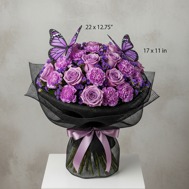 Whimsical Purple Reverie Bouquet featured